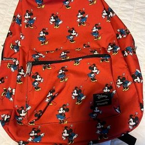 Like new Red Disney Loungefly backpack